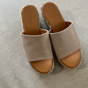J.crew cream sandals